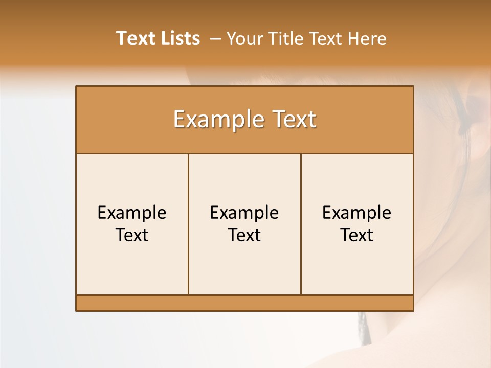 Close Up Woman Beauty PowerPoint Template