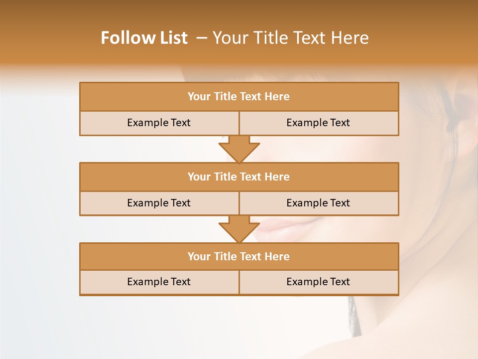 Close Up Woman Beauty PowerPoint Template