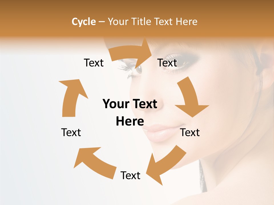 Close Up Woman Beauty PowerPoint Template