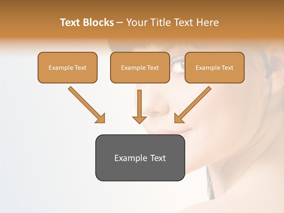 Close Up Woman Beauty PowerPoint Template