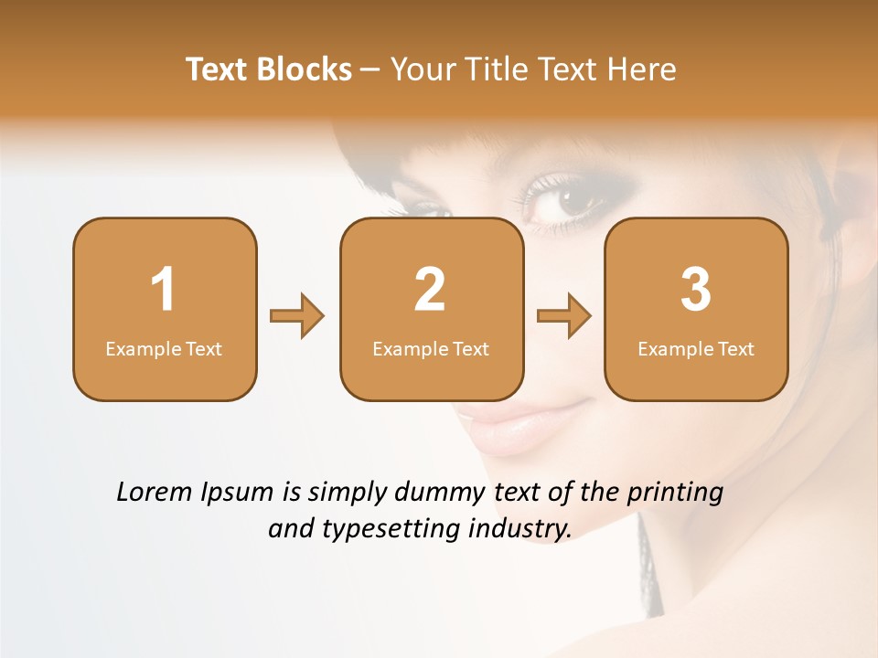 Close Up Woman Beauty PowerPoint Template