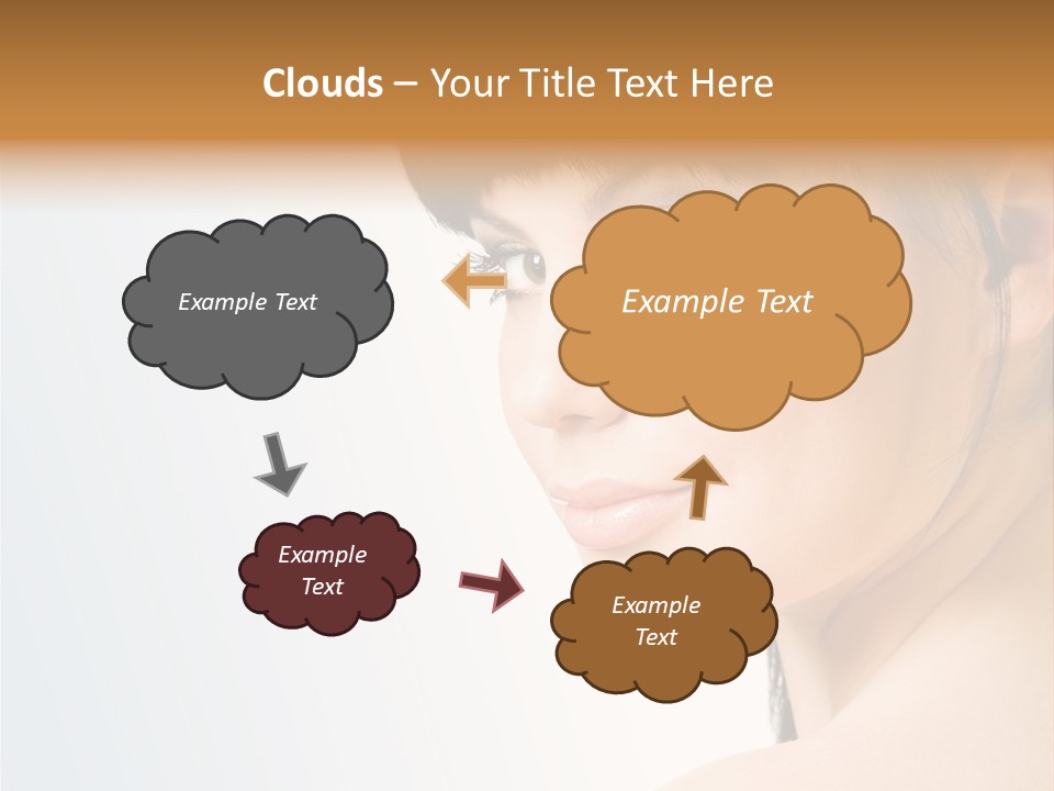 Close Up Woman Beauty PowerPoint Template