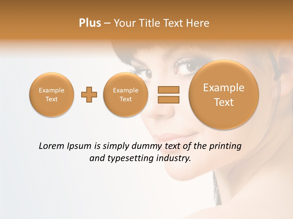 Close Up Woman Beauty PowerPoint Template