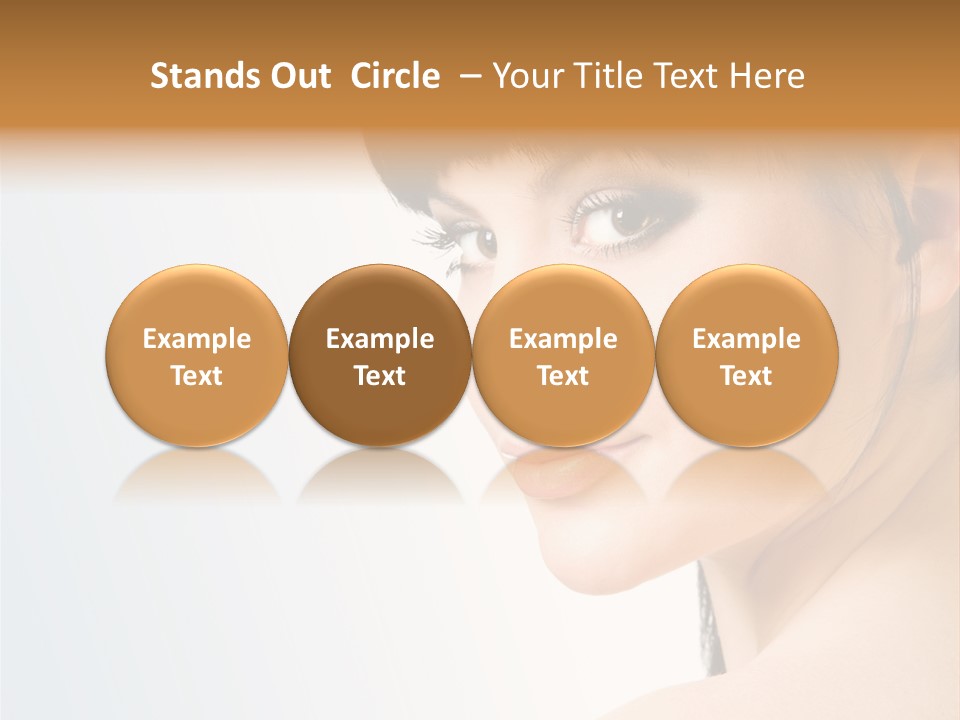Close Up Woman Beauty PowerPoint Template