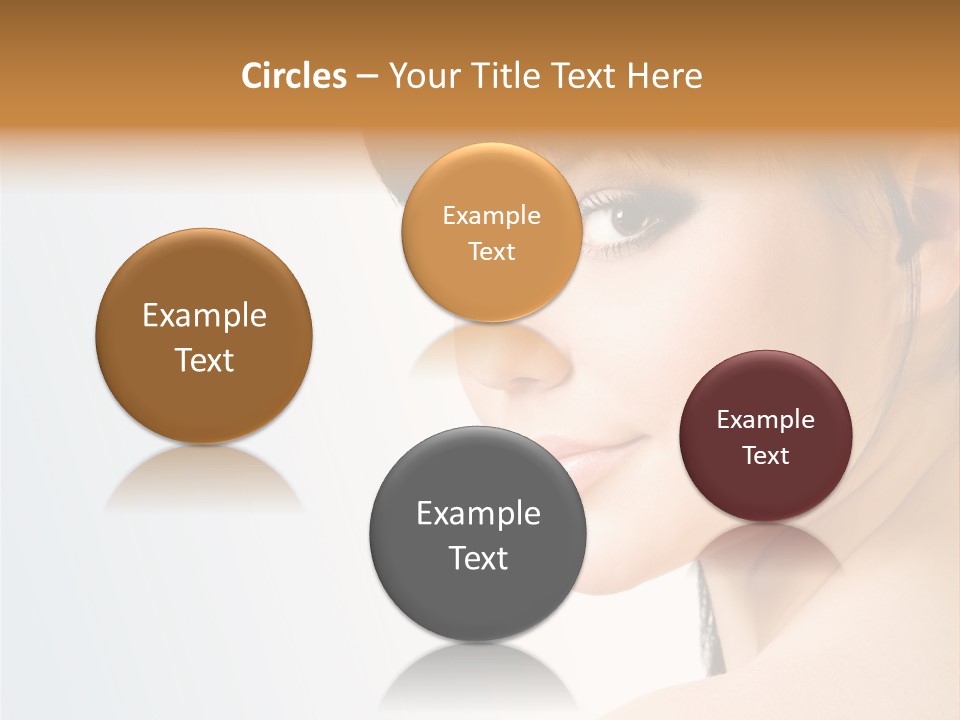 Close Up Woman Beauty PowerPoint Template