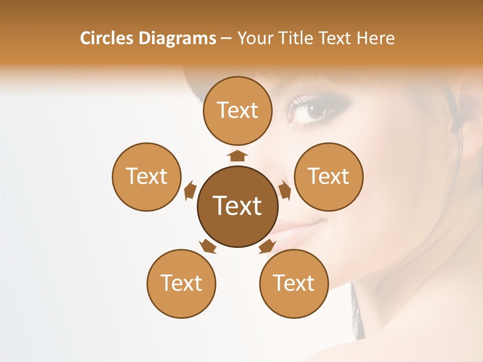 Close Up Woman Beauty PowerPoint Template