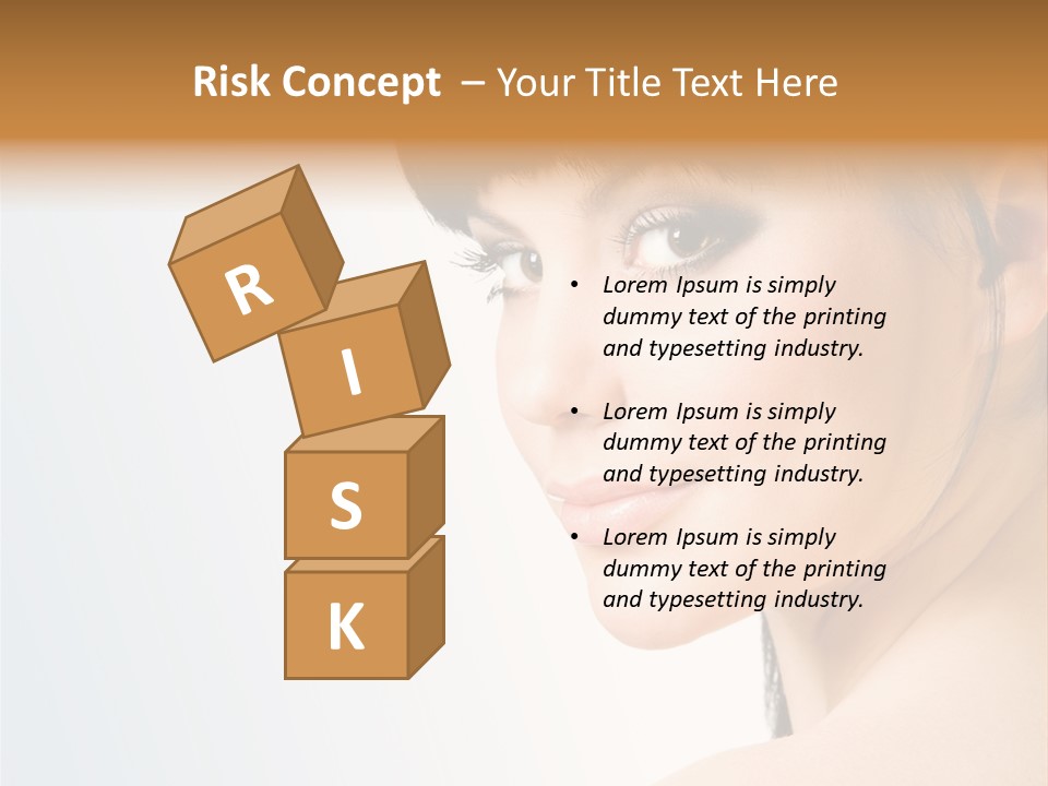 Close Up Woman Beauty PowerPoint Template