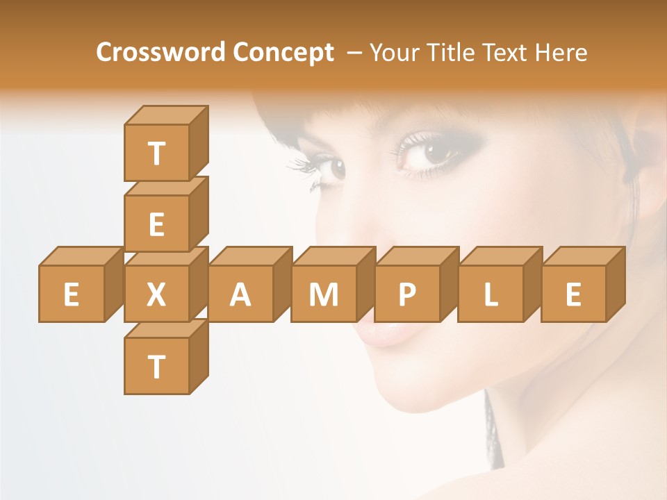 Close Up Woman Beauty PowerPoint Template