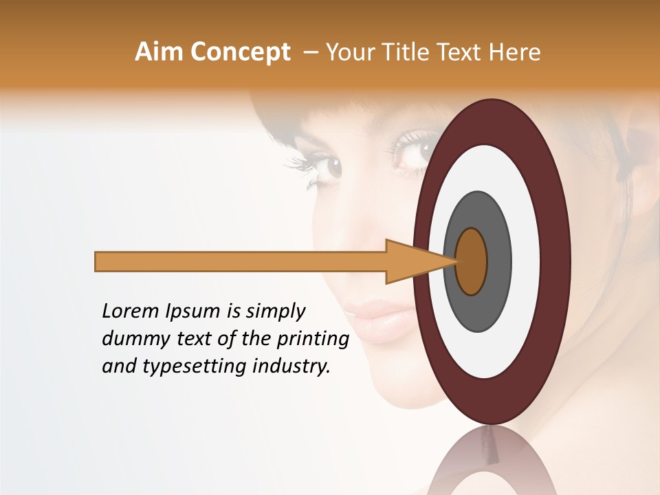 Close Up Woman Beauty PowerPoint Template