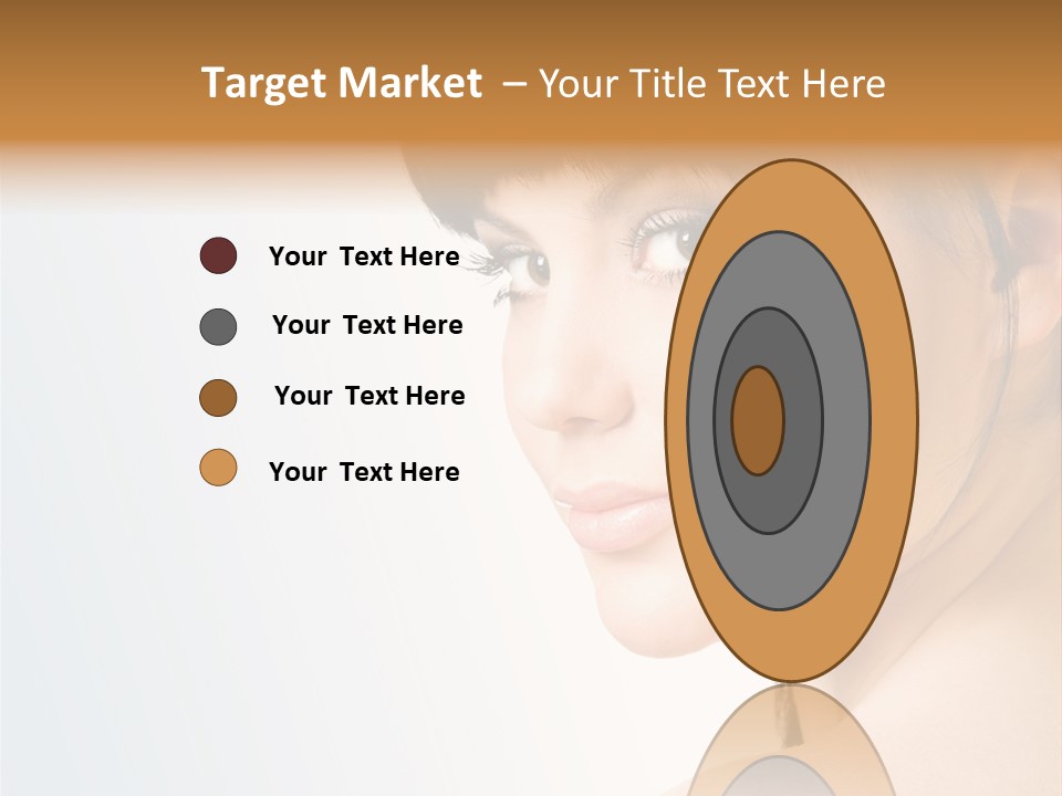 Close Up Woman Beauty PowerPoint Template