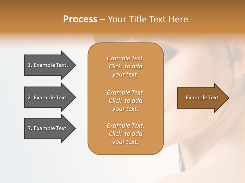 Close Up Woman Beauty PowerPoint Template