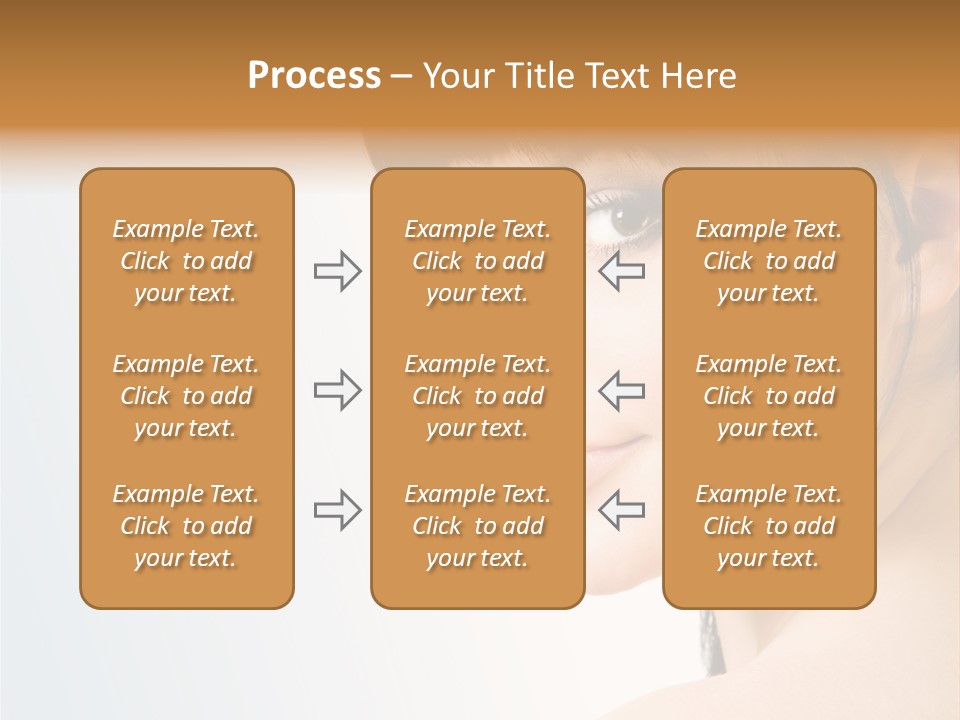 Close Up Woman Beauty PowerPoint Template