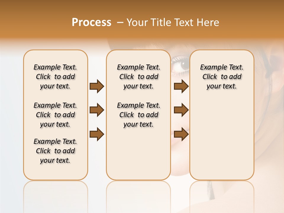 Close Up Woman Beauty PowerPoint Template