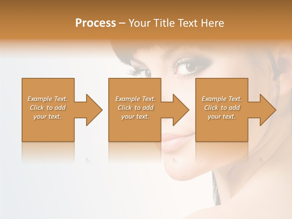 Close Up Woman Beauty PowerPoint Template