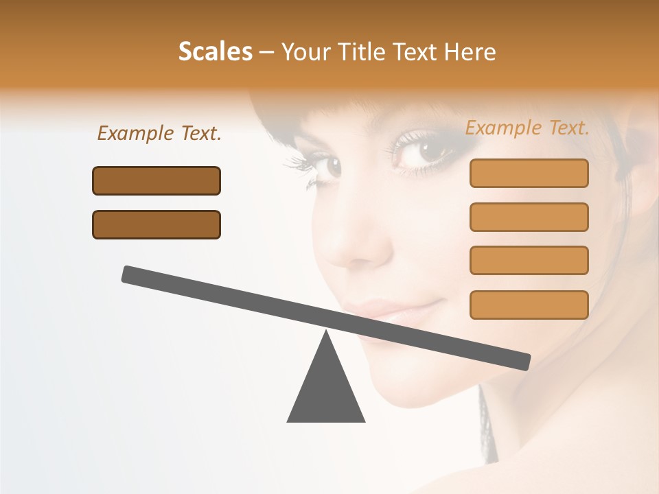 Close Up Woman Beauty PowerPoint Template