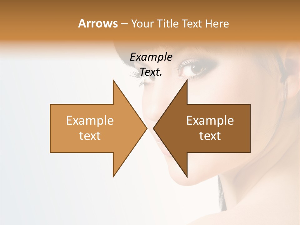 Close Up Woman Beauty PowerPoint Template