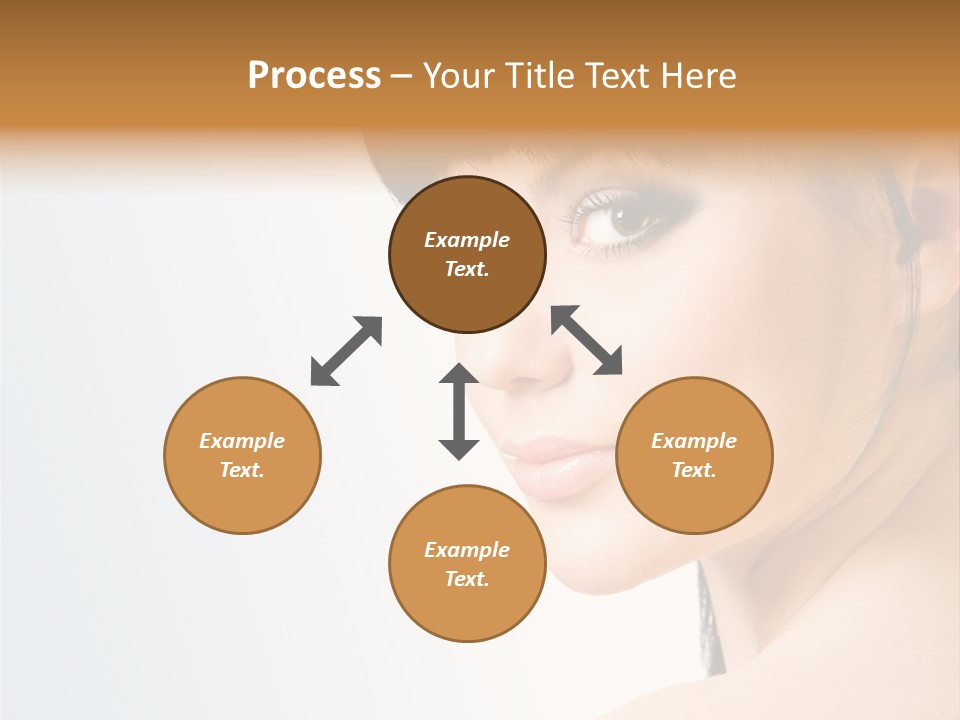 Close Up Woman Beauty PowerPoint Template