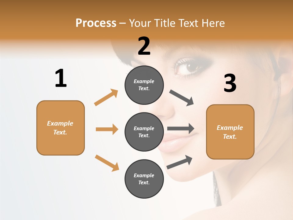 Close Up Woman Beauty PowerPoint Template