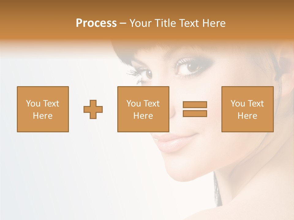 Close Up Woman Beauty PowerPoint Template