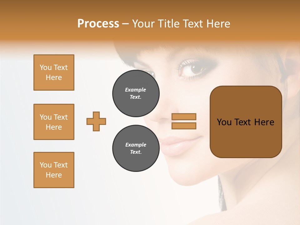 Close Up Woman Beauty PowerPoint Template
