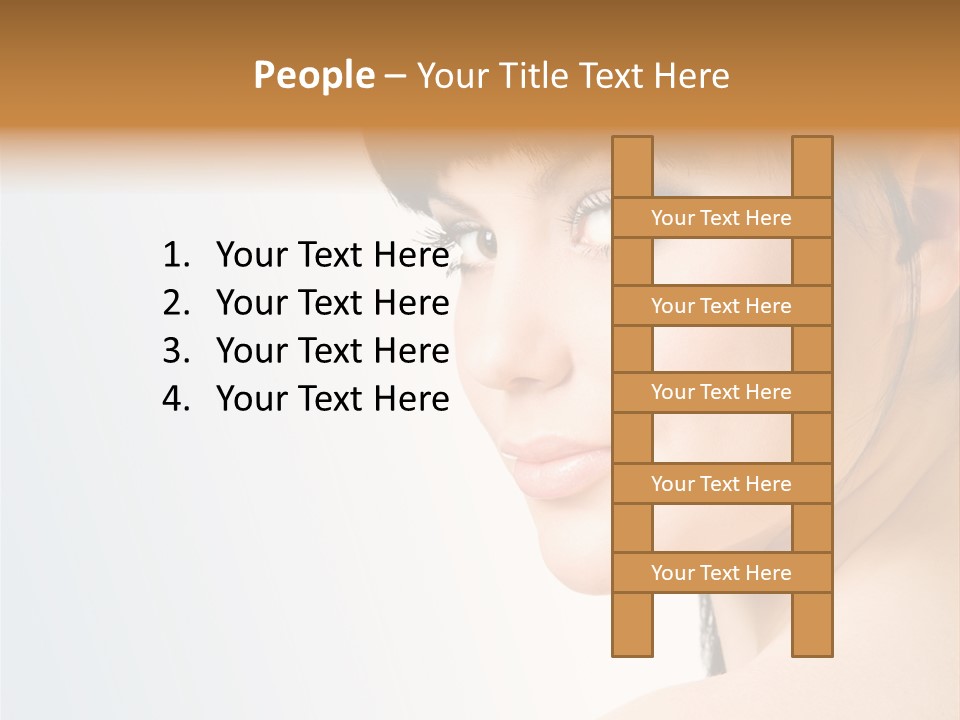 Close Up Woman Beauty PowerPoint Template