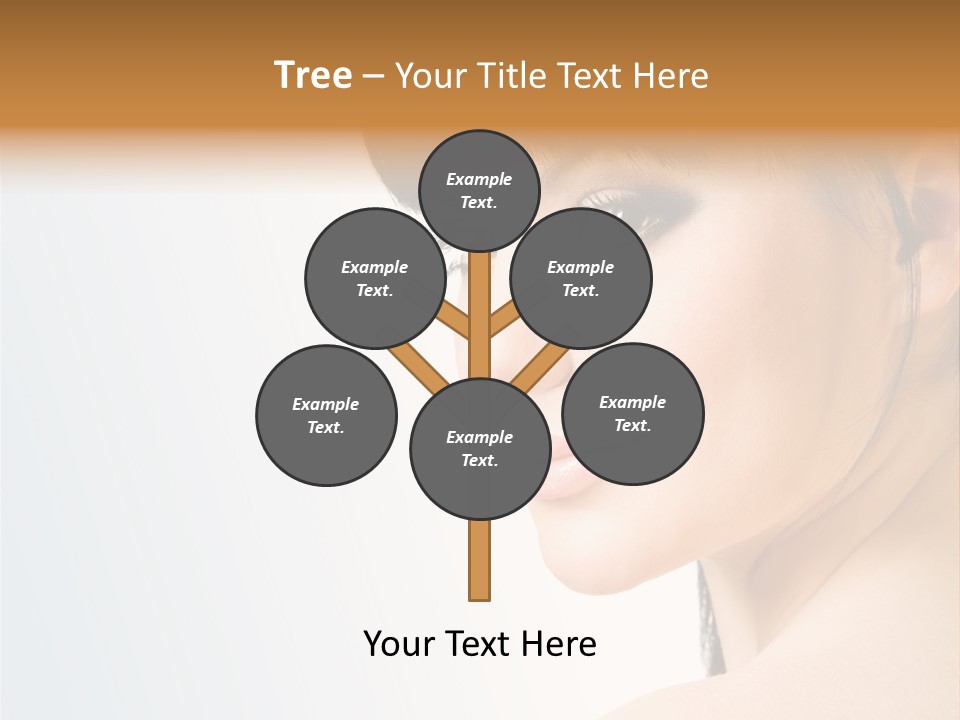 Close Up Woman Beauty PowerPoint Template