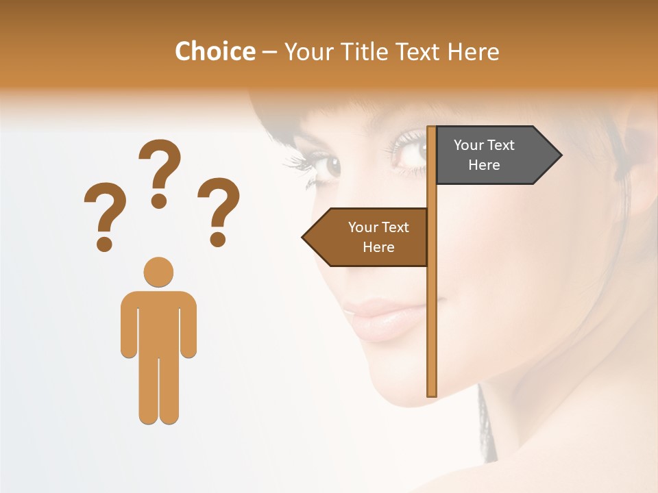 Close Up Woman Beauty PowerPoint Template