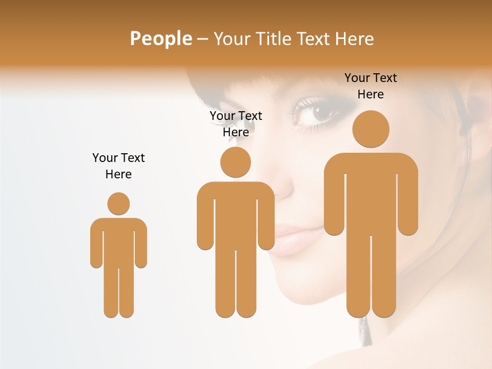 Close Up Woman Beauty PowerPoint Template