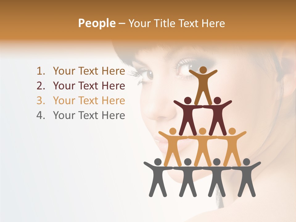 Close Up Woman Beauty PowerPoint Template