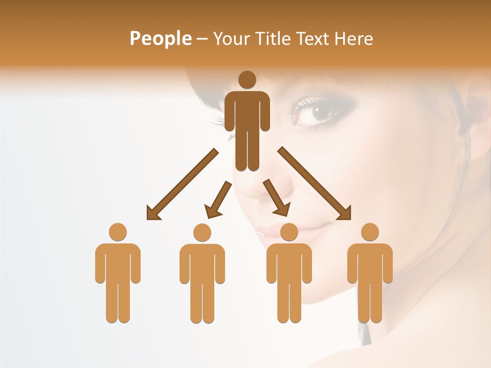 Close Up Woman Beauty PowerPoint Template