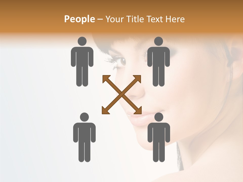 Close Up Woman Beauty PowerPoint Template