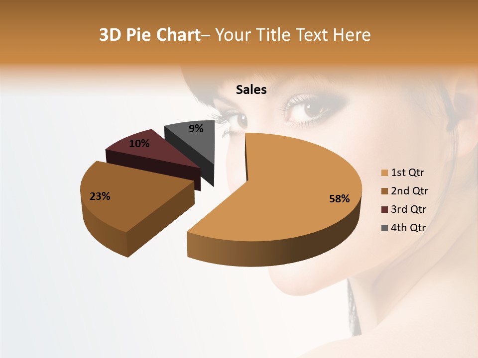 Close Up Woman Beauty PowerPoint Template