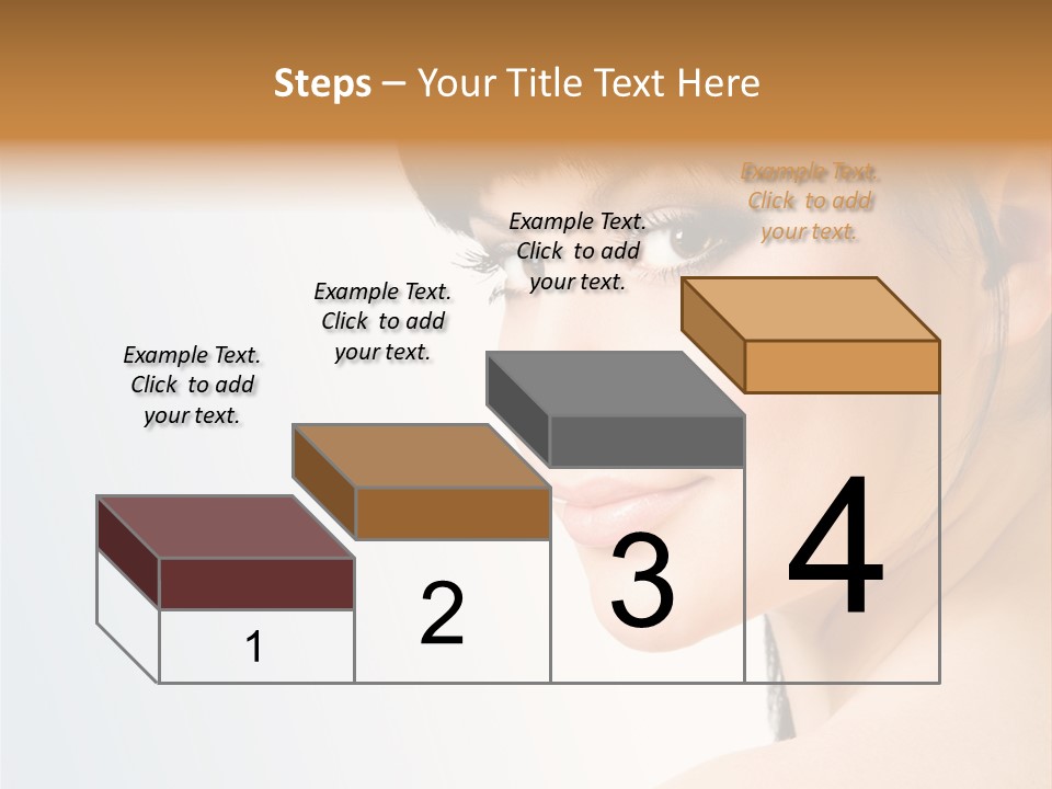 Close Up Woman Beauty PowerPoint Template