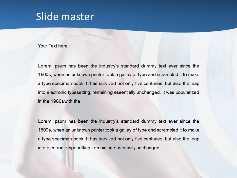 Male Pole Dancer PowerPoint Template