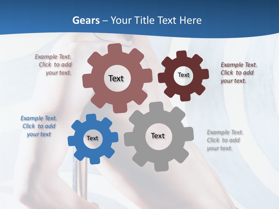 Male Pole Dancer PowerPoint Template