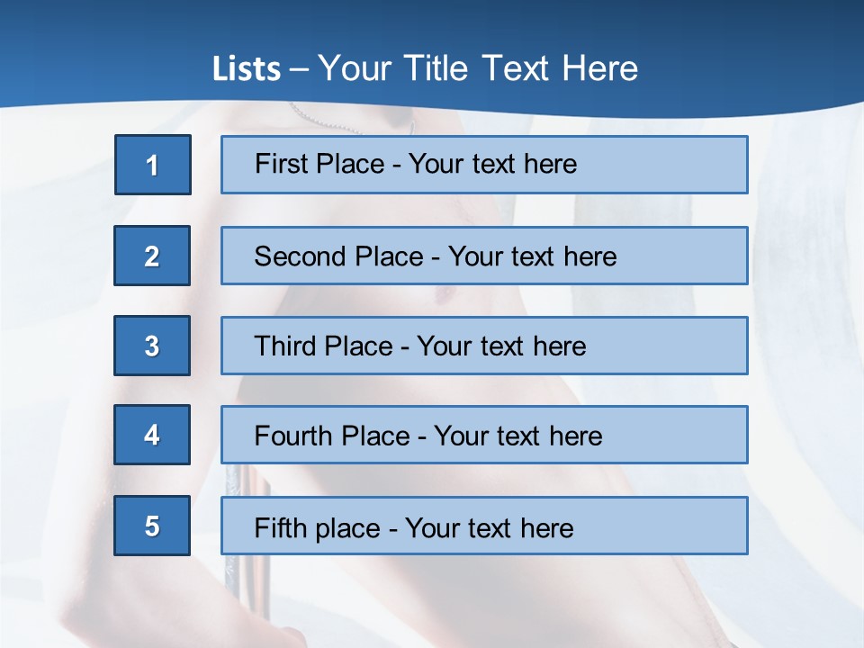 Male Pole Dancer PowerPoint Template