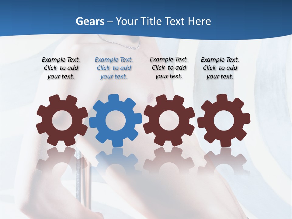 Male Pole Dancer PowerPoint Template