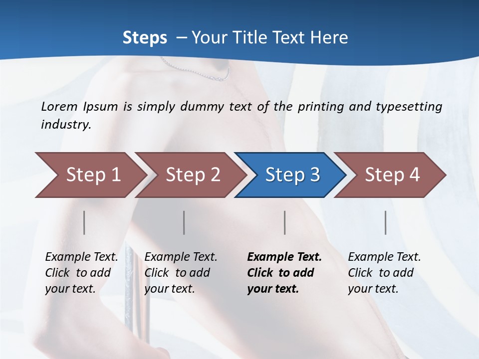 Male Pole Dancer PowerPoint Template