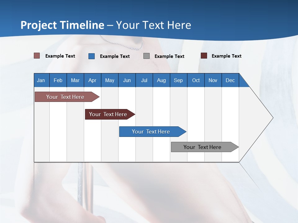 Male Pole Dancer PowerPoint Template