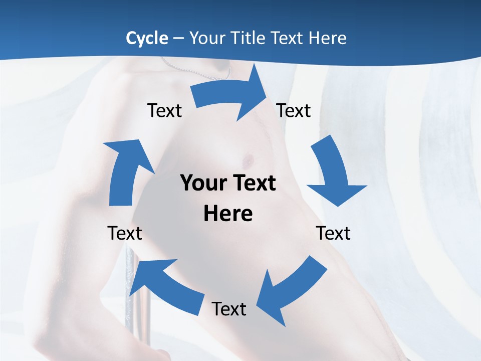 Male Pole Dancer PowerPoint Template