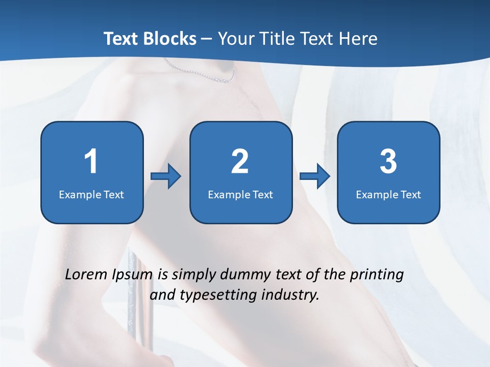 Male Pole Dancer PowerPoint Template