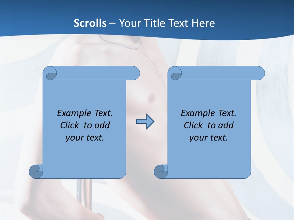 Male Pole Dancer PowerPoint Template