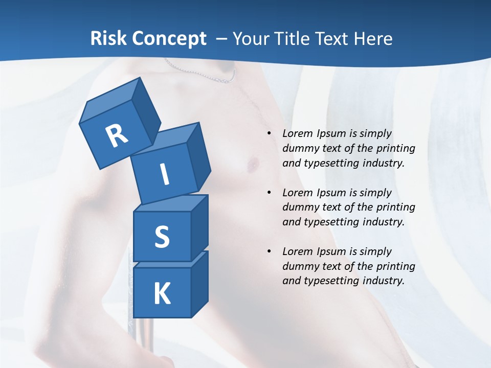 Male Pole Dancer PowerPoint Template