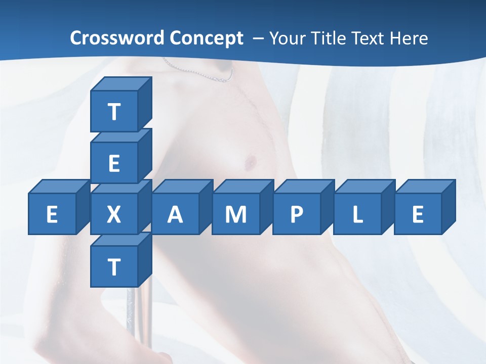 Male Pole Dancer PowerPoint Template