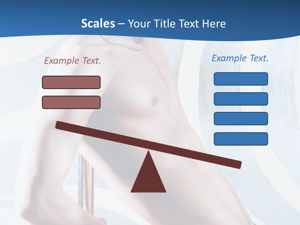 Male Pole Dancer PowerPoint Template