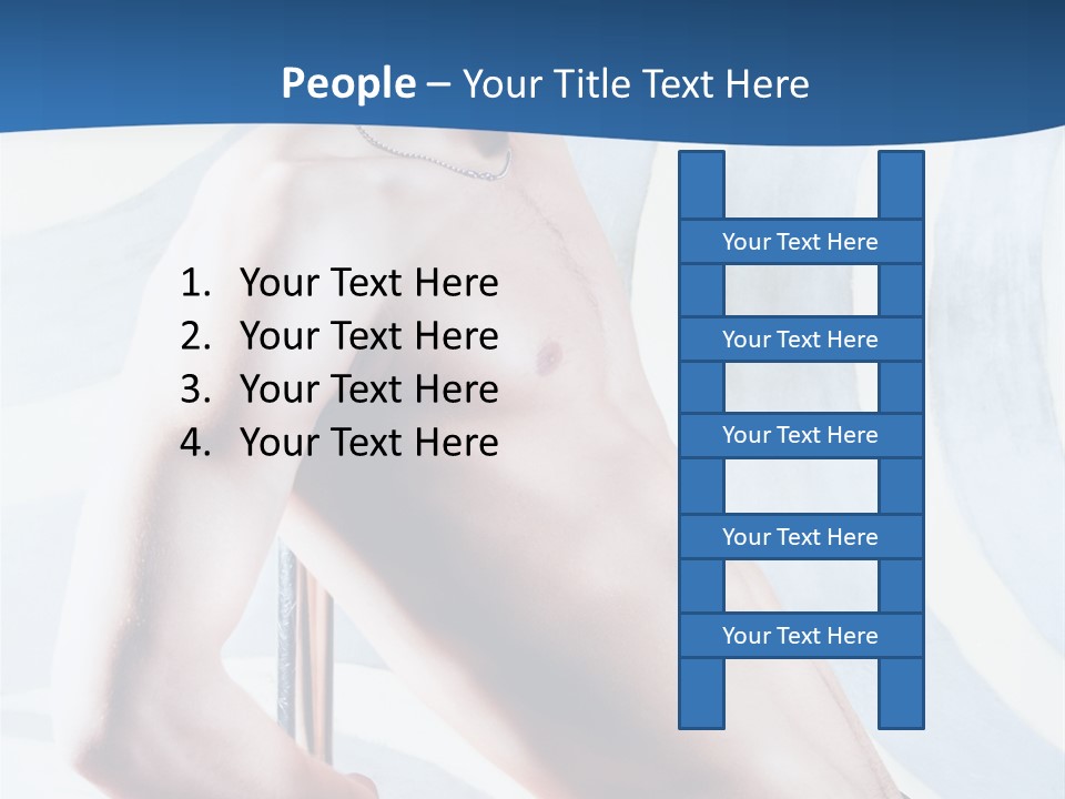 Male Pole Dancer PowerPoint Template