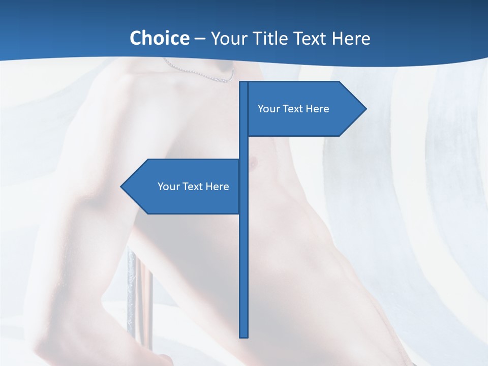 Male Pole Dancer PowerPoint Template