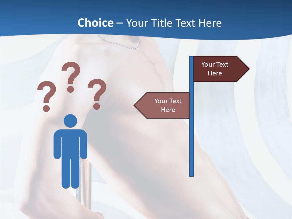 Male Pole Dancer PowerPoint Template