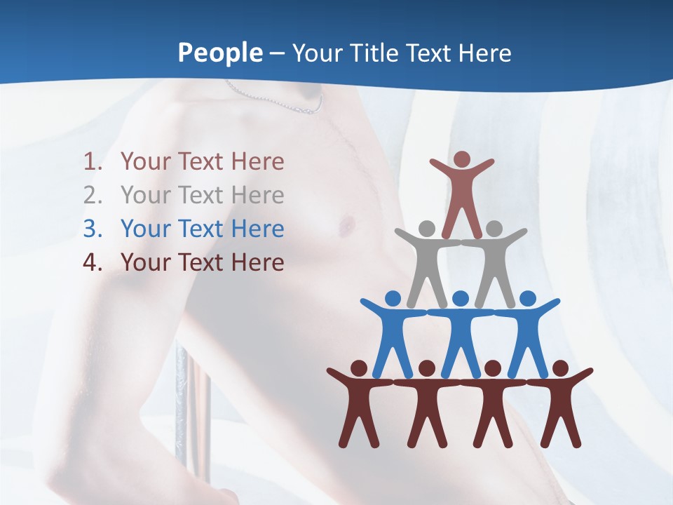 Male Pole Dancer PowerPoint Template