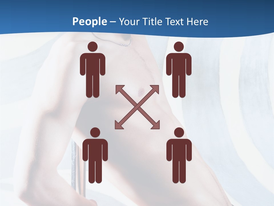 Male Pole Dancer PowerPoint Template